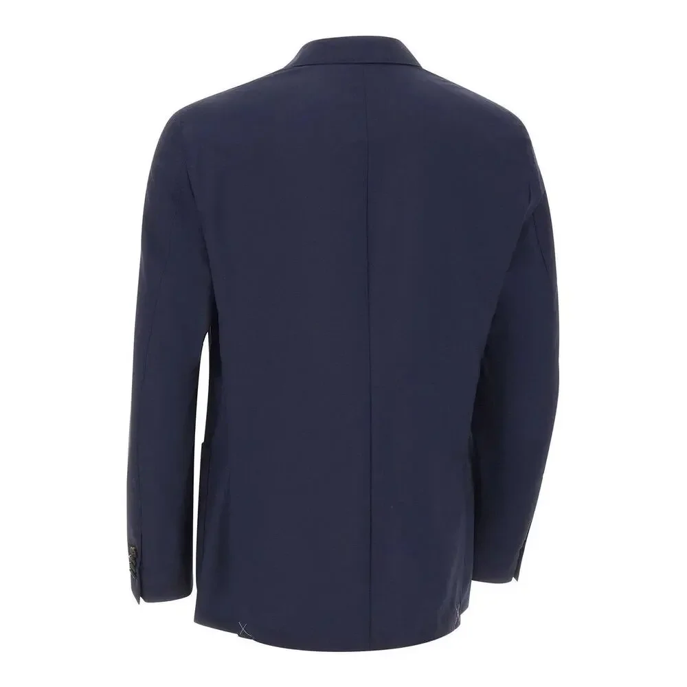 New With Tags Corneliani Navy Blue Stretch Blazer Jacket Size 50R/40R $1595.00